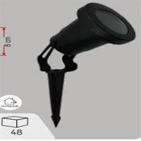 GU-10 SİYAH KAZIKLI ÇİM ARMATÜRÜ IP65 1